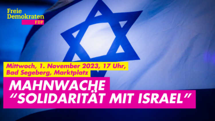 Mahnwache: Solidarität mit Israel / 1. November