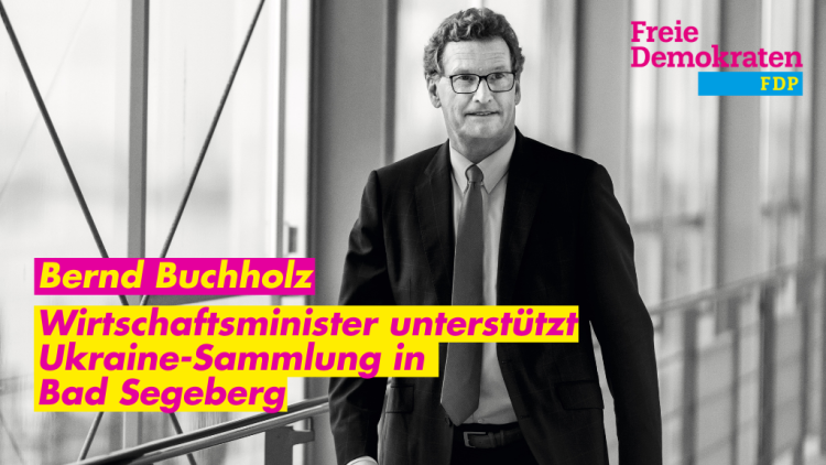 Parteien sammeln für die Ukraine – Bernd Buchholz mit dabei